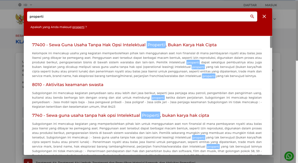 Cara Mencari Kode KBLI